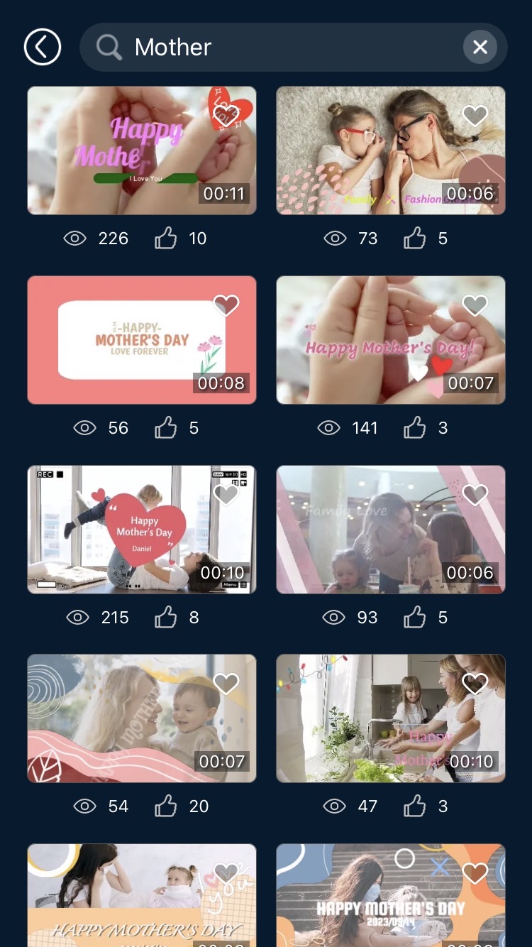 母親節影片片頭影片範本